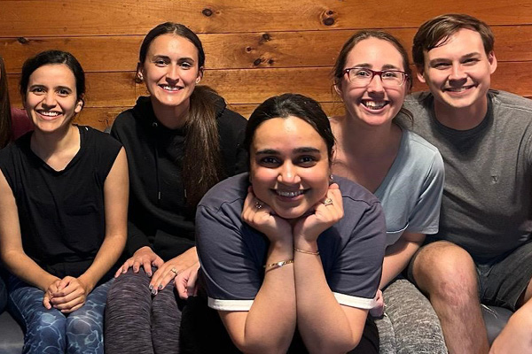 five pediatrics residents smiling