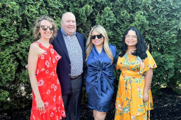 group photo of four consultation liaison psychiatry faculty members