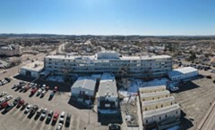 Aerial view of the Gallup Medical Center in Gallup New Mexico