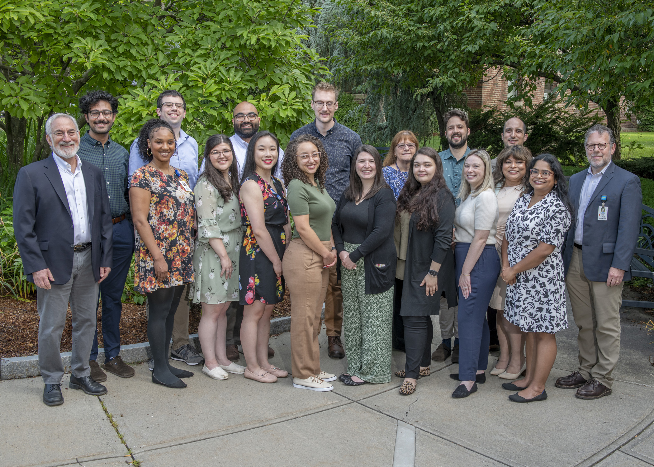 Posed group photo of the smiling 2024 Psychiatry residents and program directors