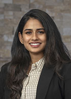 Formal portrait of a smiling Dr Mahati Dasari